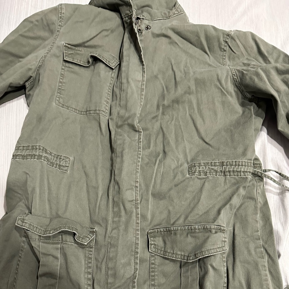 Light green denim jacket perfect for spring
